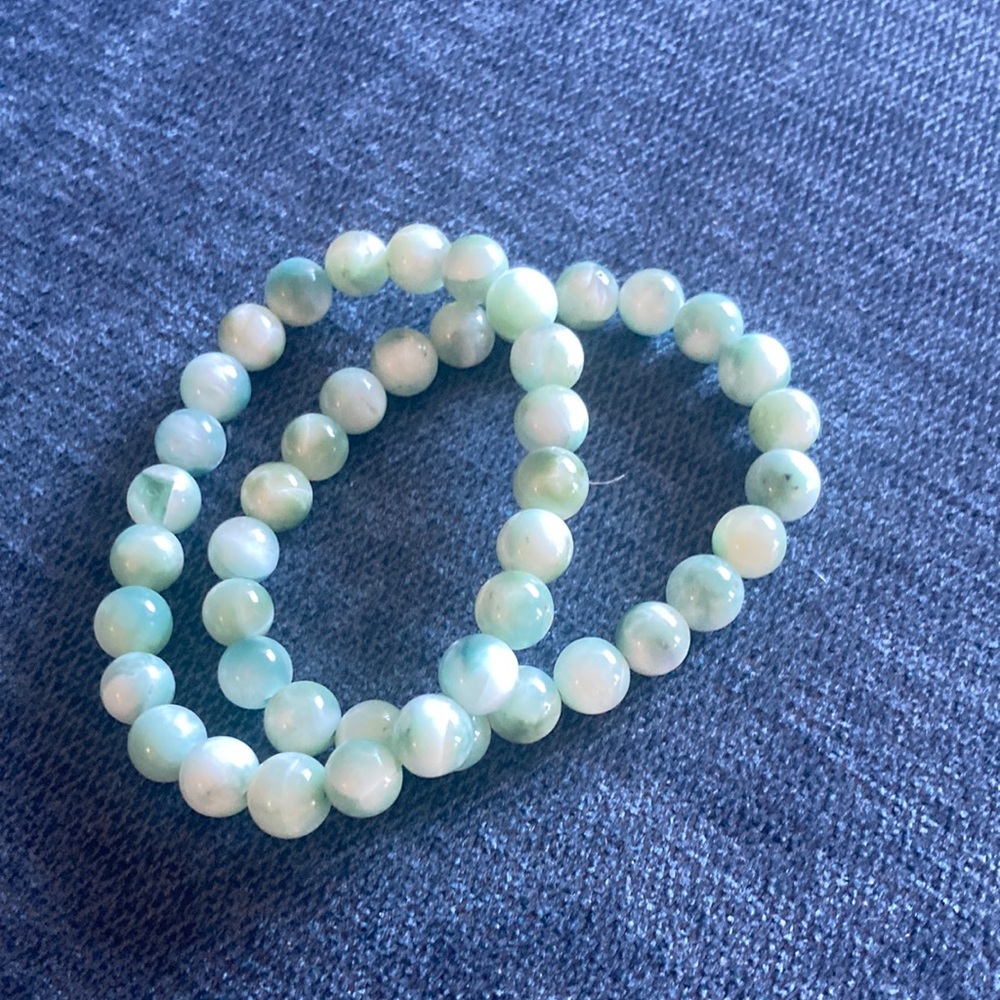 Green Moonstone New Stretch Bracelet